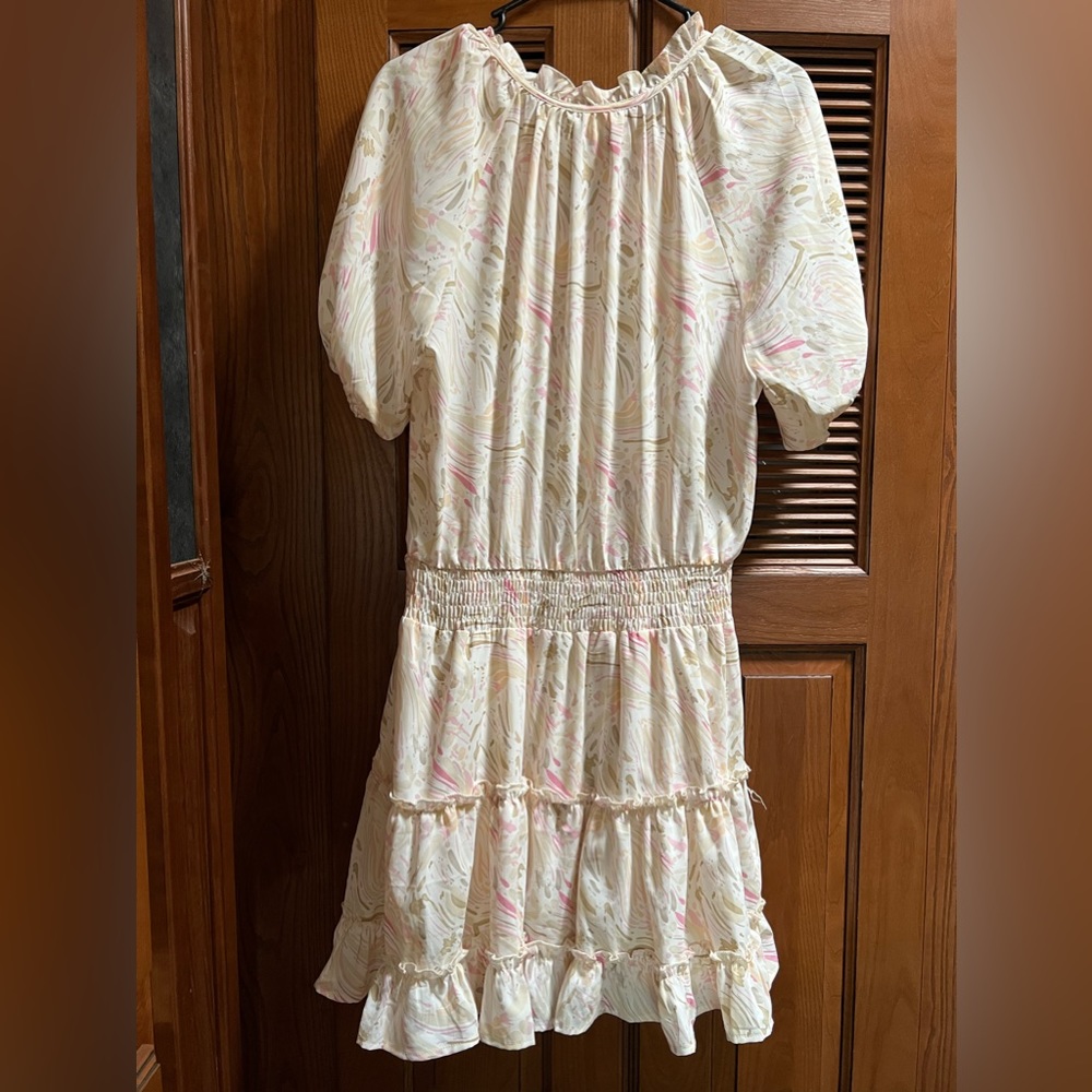 Entro Ruffled Patterned Mini Dress - image 2